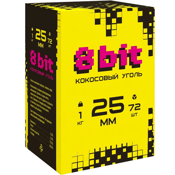 Кокосовый уголь Cocoloco 8bit 25мм в Сочи