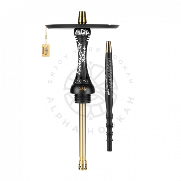 Кальян Alpha Hookah X VNDL Jet Black Чёрный (42 см) в Сочи