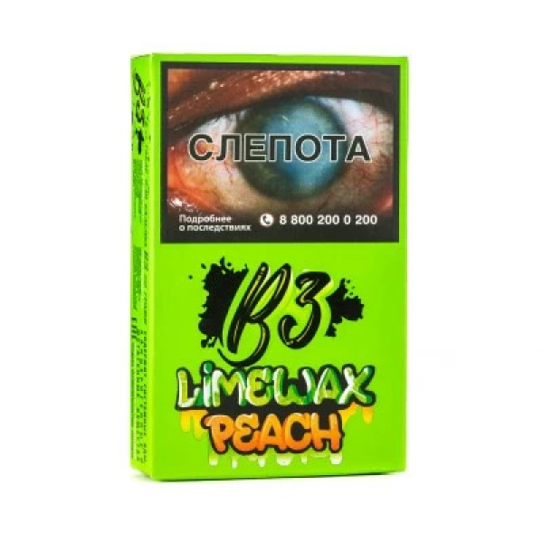 Табак B3 Limewax peach (Персик Лайм) 50 гр в Сочи