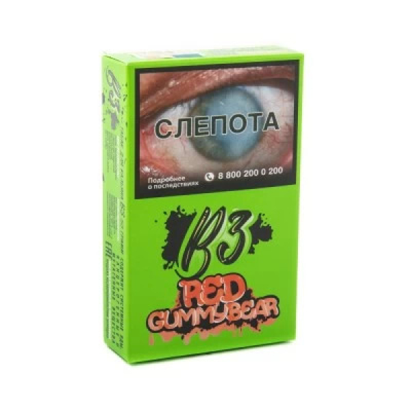 Табак B3 Red Gummy Bear (Красные Мишки Гамми) 50 гр в Сочи