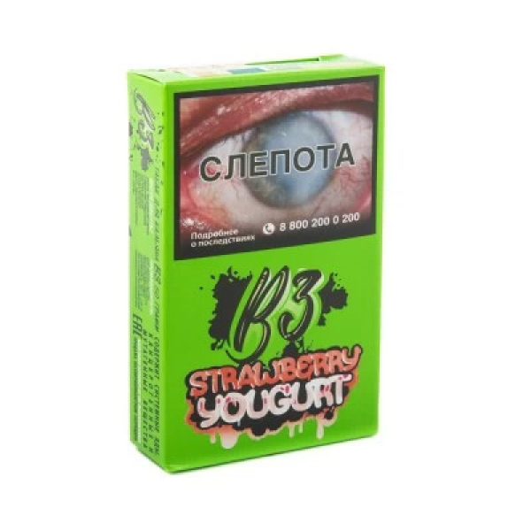Табак B3 Strawberry Youghurt (Клубничный Йогурт) 50 гр в Сочи