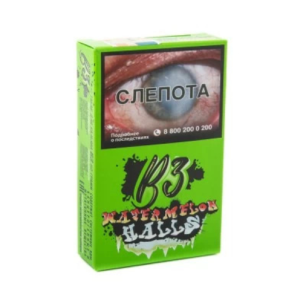 Табак B3 Watermelon Halls (Ледяной Арбуз и Дыня) 50 гр в Сочи