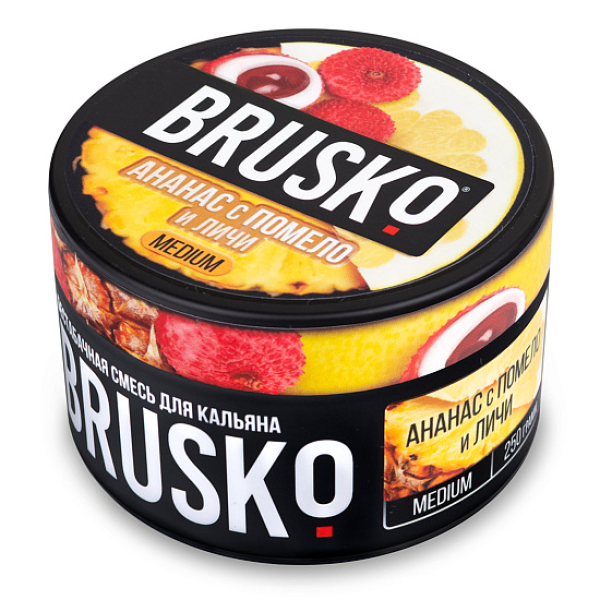 Смесь BRUSKO АНАНАС С ПОМЕЛО И ЛИЧИ (MEDIUM) 250 гр в Сочи