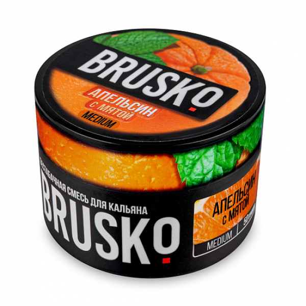 Смесь Brusko Medium Апельсин мята 50 грамм в Сочи