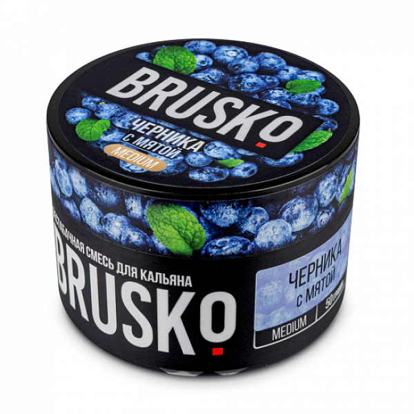 Смесь Brusko Medium Черника с мятой 50 грамм в Сочи