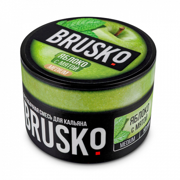 Смесь Brusko Medium Яблоко с мятой 50 грамм в Сочи