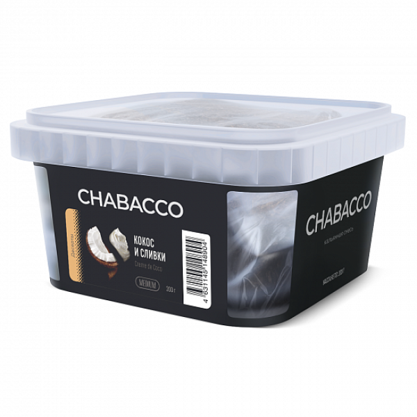 Смесь Chabacco Medium Creme De Coco (Кокос И Сливки) 200 гр в Сочи
