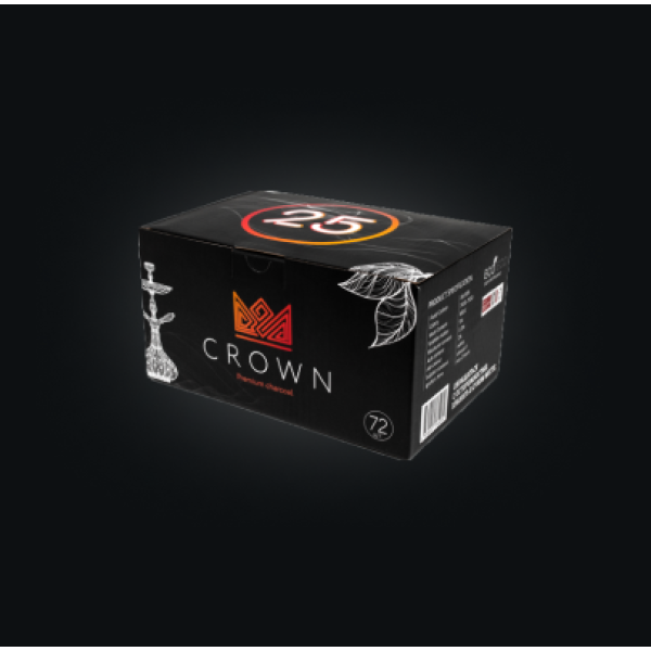 Уголь Crown 25 мм для кальяна (72 шт.) в Сочи
