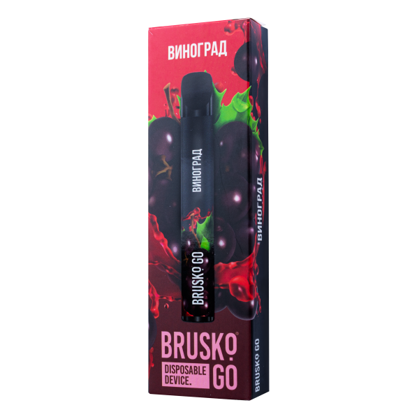 Одноразовая электронная сигарета Brusko Go Виноград 800 затяжек в Сочи