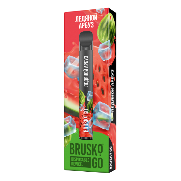 Одноразовая электронная сигарета Brusko Go Ледяной Арбуз 800 затяжек в Сочи