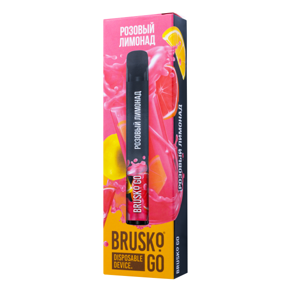 Одноразовая электронная сигарета Brusko Go Розовый Лимонад 800 затяжек в Сочи