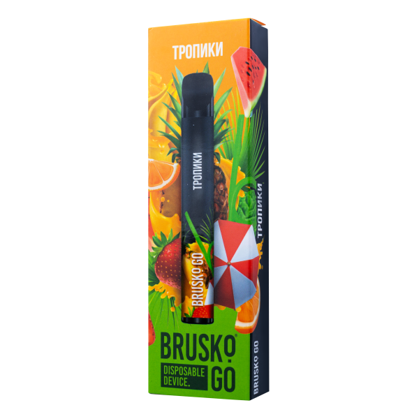 Одноразовая электронная сигарета Brusko Go Тропики 800 затяжек в Сочи