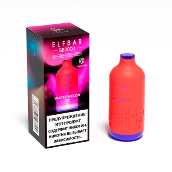 Elfbar BB3000 Арбузный лед, 3000 тяг в Сочи