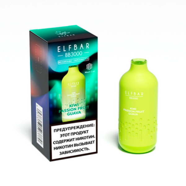Elfbar BB3000 Киви маракуйя гуава, 3000 тяг в Сочи