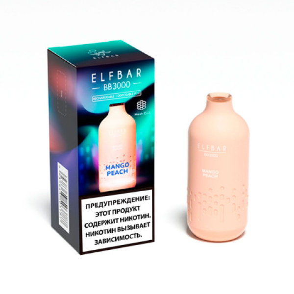 Elfbar BB3000 Манго персик, 3000 тяг в Сочи