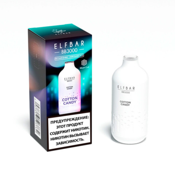 Elfbar BB3000 Сахарная вата, 3000 тяг в Сочи