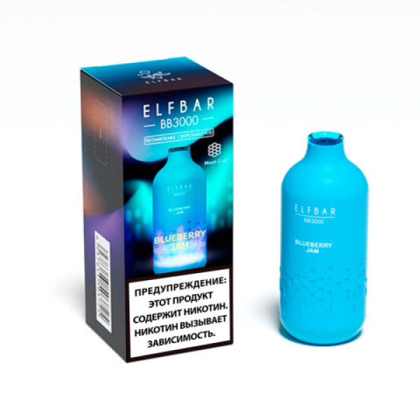Elfbar BB3000 Черничный джем, 3000 тяг в Сочи