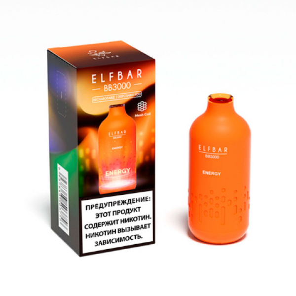 Elfbar BB3000 Энергетик, 3000 тяг в Сочи