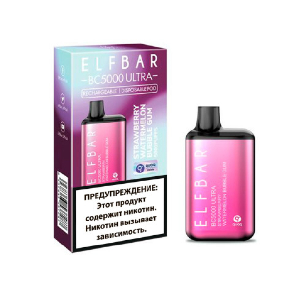 Elfbar BC5000 (Клубничная арбузная жвачка), 5000 тяг в Сочи