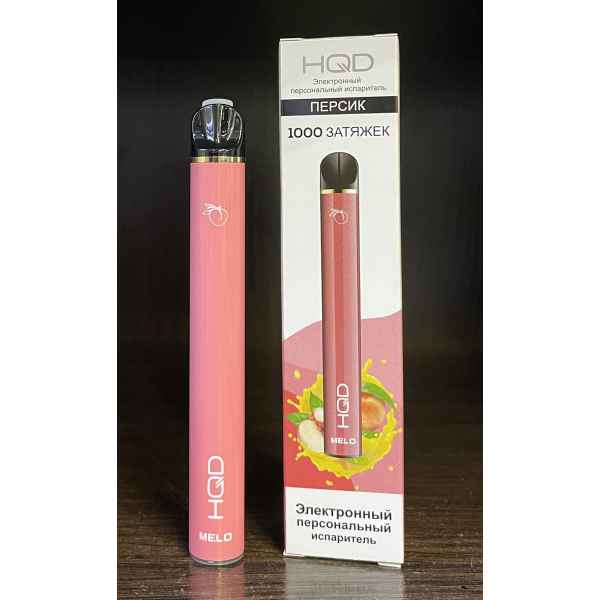 HQD melo peach (персик) 1000 затяжек в Сочи
