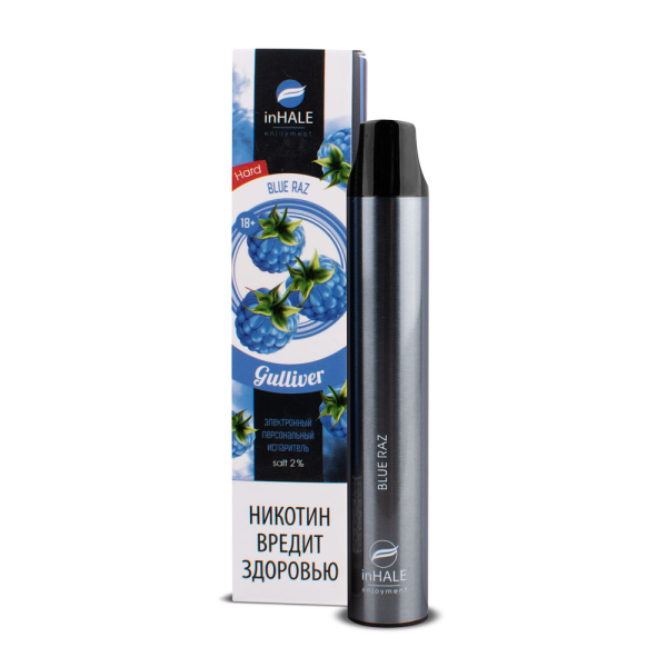 inHale Guliver Hard Blue Razz (Ежевика) 1500 затяжек в Сочи