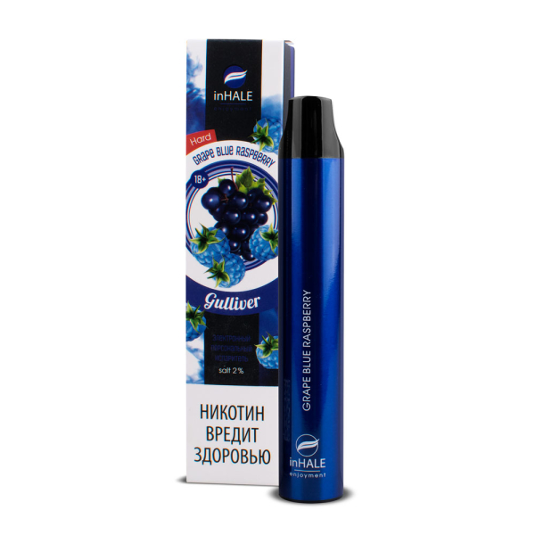 inHale Guliver Hard Grape Blue Raspberry (Ежевика С Виноградом) 1500 затяжек в Сочи