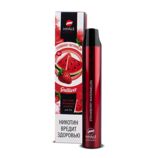 inHale Guliver Hard Strawberry Watermelon (Клубника Арбуз) 1500 затяжек в Сочи