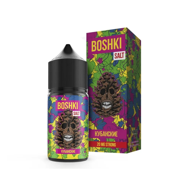 Жидкость BOSHKI Salt Кубанские (Виноград черника хвоя) (30 мл, 20 мг/мл) в Сочи