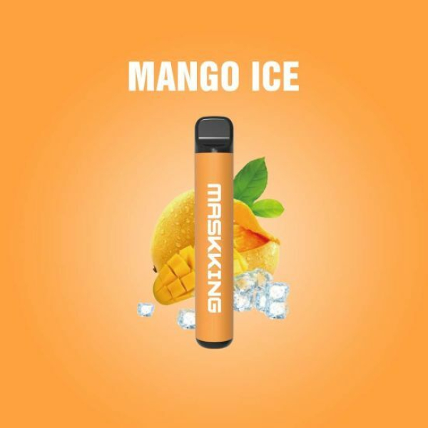 Одноразовая электронная сигарета Maskking High Pro Mango Ice (Манговый Лёд) 1000 затяжек в Сочи