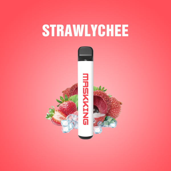 Одноразовая электронная сигарета Maskking High Pro Strawlychee (Клубника Личи) 1000 затяжек в Сочи