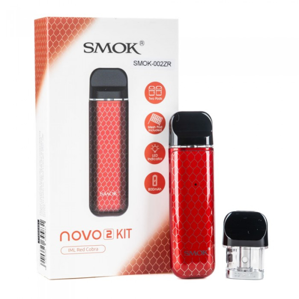 POD-система SMOK Novo 2 Pod 800 mAh Red Carbon в Сочи
