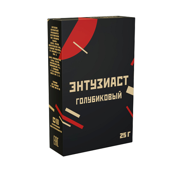 Табак ЭНТУЗИАСТ ГОЛУБИКОВЫЙ 25 гр в Сочи
