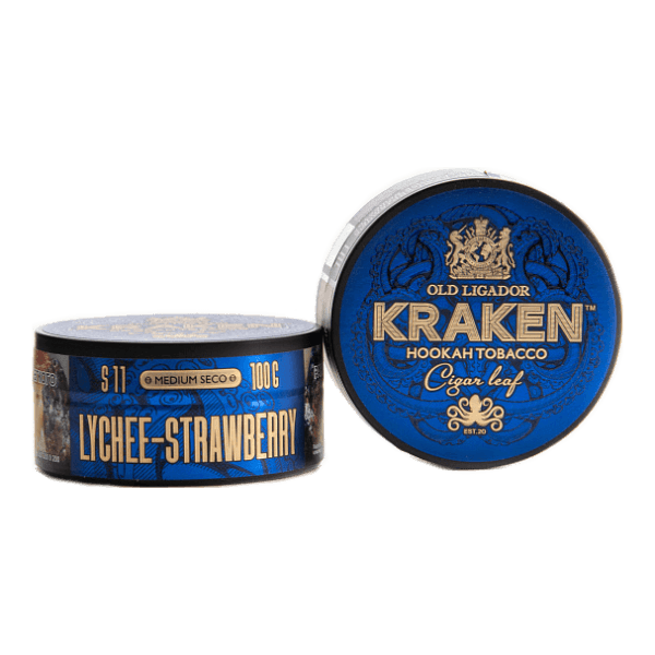 Табак Kraken Medium Seco Lychee strawberry (Личи и клубника) 100 гр в Сочи