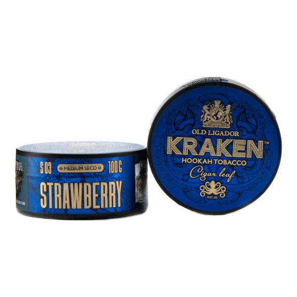 Табак Kraken Medium Seco Strawberr (Клубника) 100 гр в Сочи
