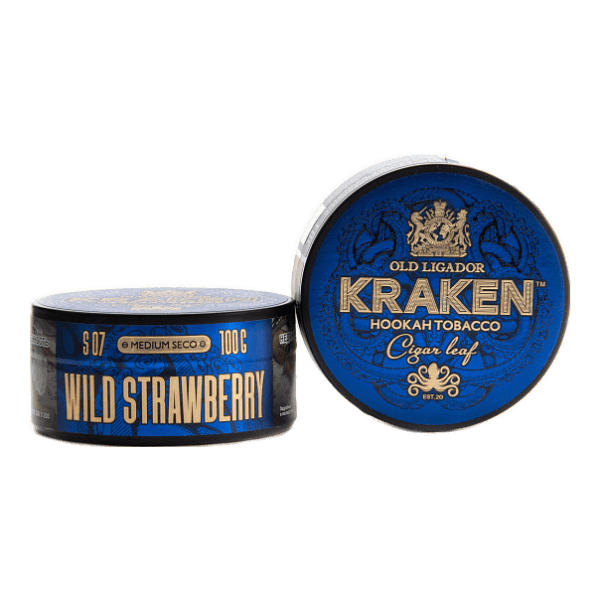 Табак Kraken Medium Seco wild strawberry (Земляника) 100 гр в Сочи