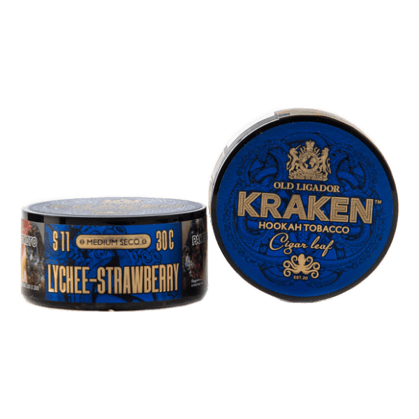 Табак Kraken Medium Seco Lychee strawberry (Личи и клубника) 30 гр в Сочи