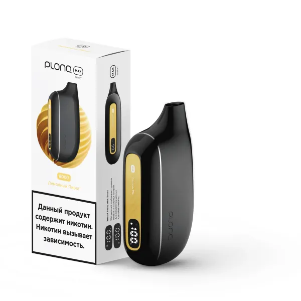 Plonq Max Smart Лимонный Пирог (8000 Затяжек) 20 Мг в Сочи