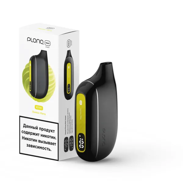 Plonq Max Smart Лимон Мята (8000 Затяжек) 20 Мг в Сочи
