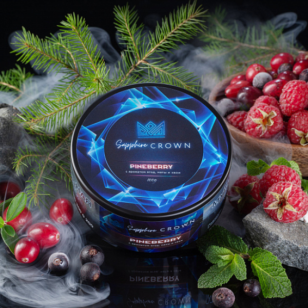 Табак Sapphire Crown Pineberry (Ягоды хвоя Мята) 100 гр в Сочи