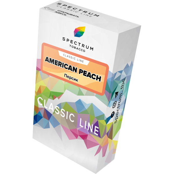 Табак Spectrum Classic american peach 40 грамм в Сочи