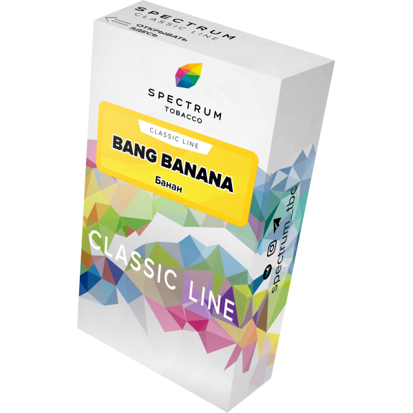 Табак Spectrum Classic bang banana 40 грамм в Сочи