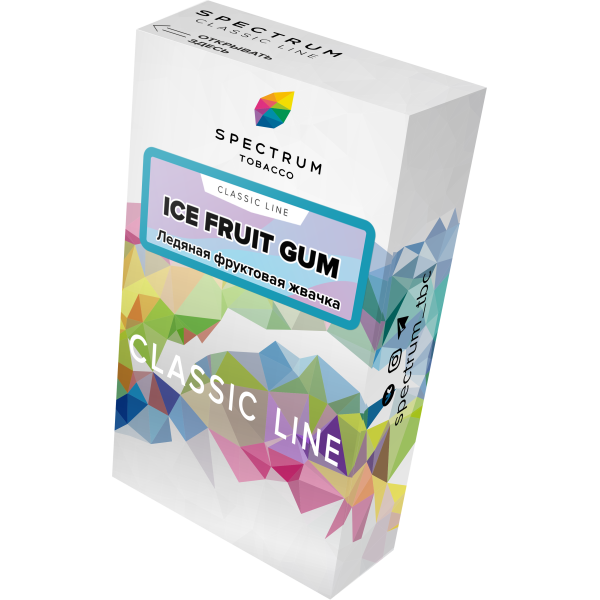 Табак Spectrum Classic ice fruit gum 40 грамм в Сочи