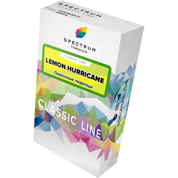 Табак Spectrum Classic lemon hurricane 40 грамм в Сочи