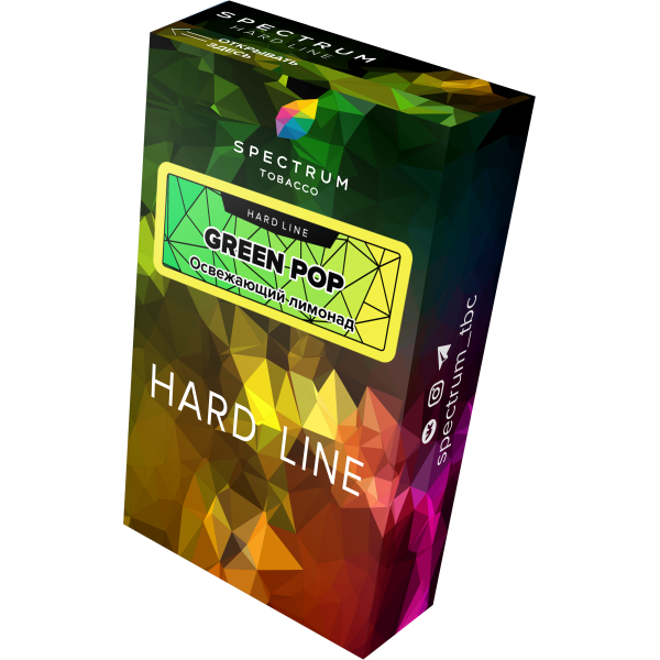 Табак Spectrum Hard green pop 40 грамм в Сочи