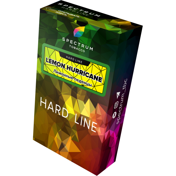 Табак Spectrum Hard lemon hurricane 40 грамм в Сочи
