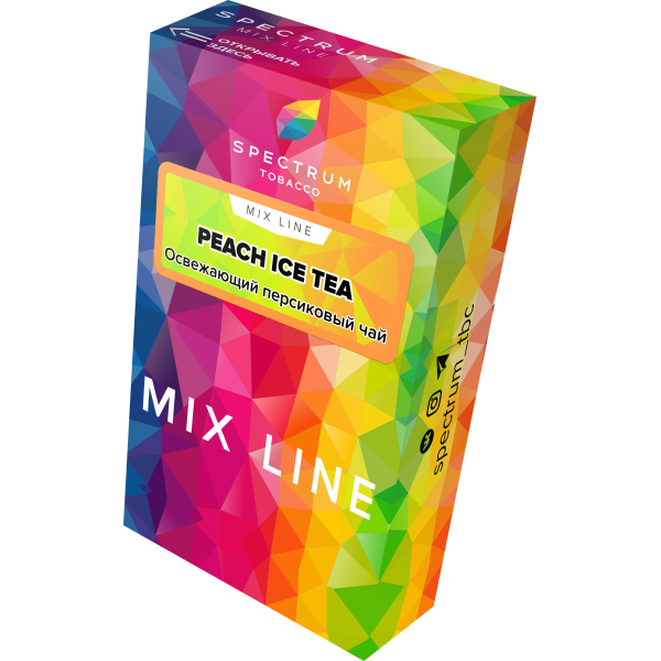 Табак Spectrum Mix Line Peach Ice Tea 40 грамм в Сочи