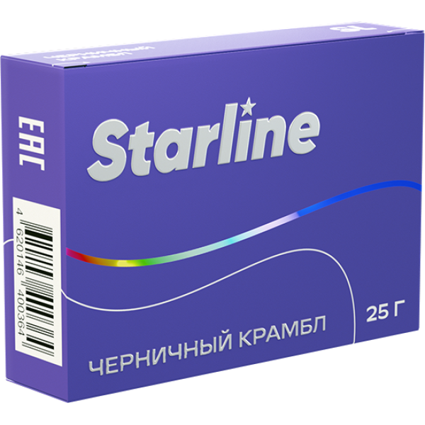 Табак Starline Черничный крамбл 25 гр в Сочи