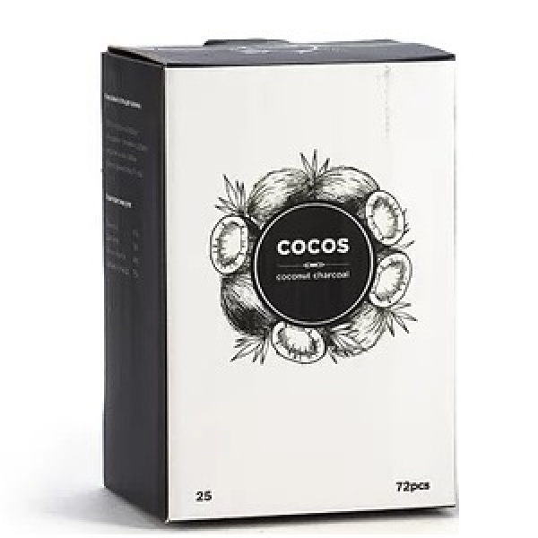 Кокосовый уголь Cocos 25мм для кальяна в Сочи
