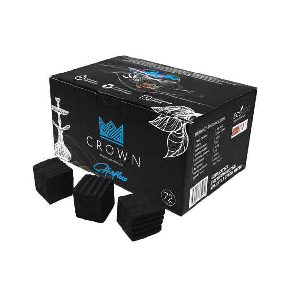 Уголь Crown Airflow Кокосовый 72 Шт (25 Мм) в Сочи