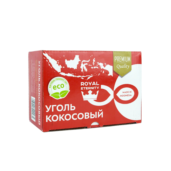 Кокосовый уголь Royal Eternity для кальяна (25 мм, 72 шт) в Сочи